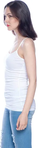 Miniatura 3 de Active - Paquete de 4 camisetas sin mangas, básicas, para mujer, M, blanco (WHITEWHITEWHITEWHITE)