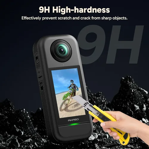 Miniatura 6 de AKASO Cámara de acción 360 con tarjeta MicroSD de 128 GB y paquete de protector de pantalla
