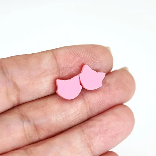 Miniatura 21 de Pendientes acrílicos cortados con láser sin metal en postes de plástico