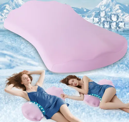 Miniatura 10 de Almohada de apoyo lumbar para dormir – Almohada de espuma viscoelástica para la parte inferior de la espalda para la cama para aliviar el dolor