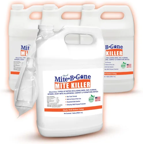 Miniatura 13 de Mite-B-Gone - Tratamiento a base de plantas para humanos, polvo, pollo, pájaros, alfombras y ratas en hogares, muebles y ropa de cama, seguro