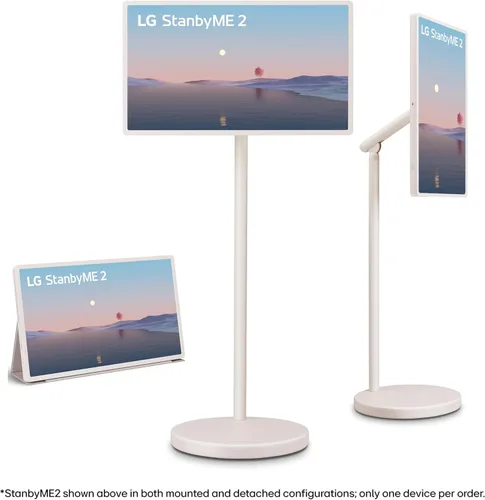 Miniatura 2 de LG StanbyME 2 de 27 pulgadas con cubierta de folio, pantalla táctil portátil, Dolby Vision, HDR10, modo cineasta, batería incorporada, rotación