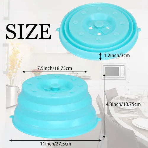 Miniatura 2 de JULBEAR Cubierta de microondas para alimentos,Cubierta de salpicaduras de microondas