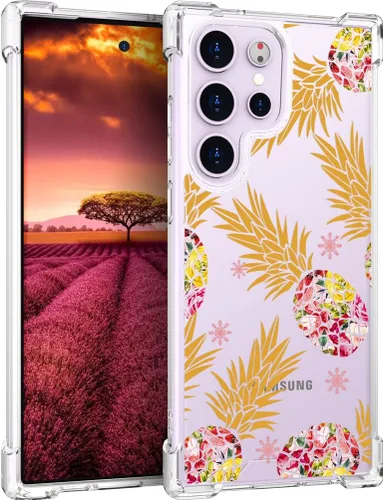 Miniatura 79 de Compatible con Samsung Galaxy S23 - Funda transparente para mujeres y niñas, diseño transparente (formas geométricas de arte abstracto)