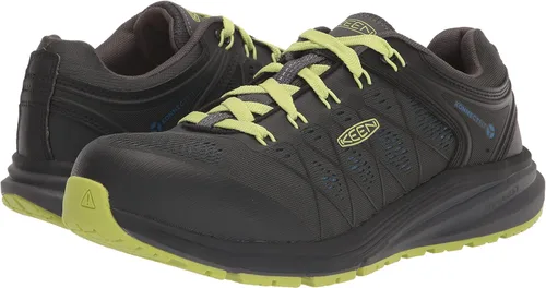 Miniatura 7 de KEEN Utility Zapatillas de trabajo industriales Vista Energy de baja altura con punta compuesta para hombre, ImánGreen Glow, 10.5 Wide