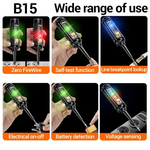 Miniatura 7 de ANENG Termómetro infrarrojo, pistola de temperatura láser digital LCD a color, sin contacto, -58℉-1112℉ (-58.0 °F a 1,112.0 °F), relación de punto