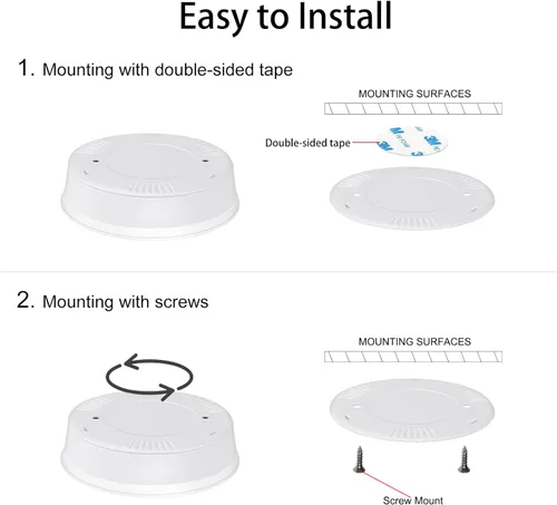 Miniatura 7 de Luces LED inalámbricas de disco con control remoto (paquete de 6), luces para debajo del gabinete, luz que cambia de color, luz regulable