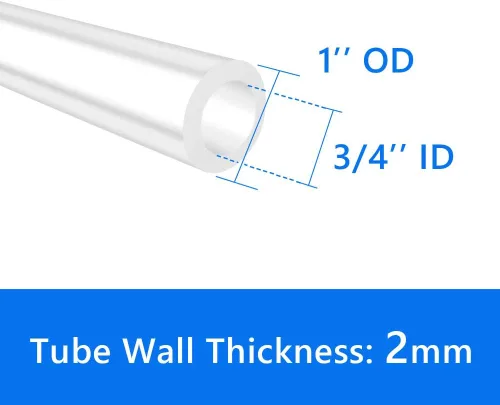 Miniatura 2 de Quickun Proper Pour - Tubo de silicona pura, 3/4 pulgadas de diámetro interior x 1 pulgada de diámetro exterior de alta temperatura, tubo