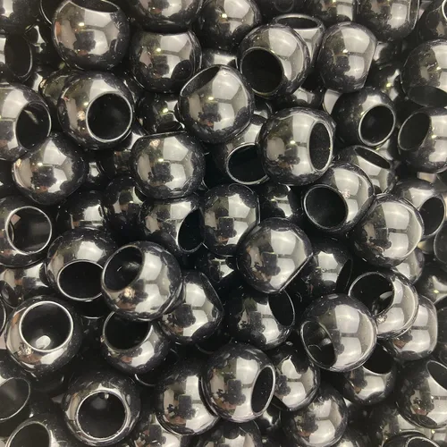Miniatura 17 de 300 cuentas acrílicas grandes de agujero para manualidades y cabello de 0.394 in x 0.472 in, cuentas acrílicas con agujero grande de 0.224 in