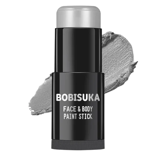 Miniatura 13 de BOBISUKA Palo de pintura facial dorada, impermeable, metálico, dorado, de cuerpo completo, kit de pintura mezclable para Halloween, maquillaje SFX