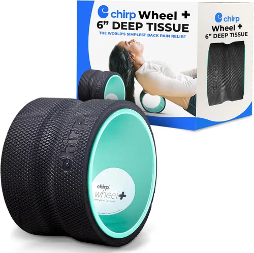 Miniatura 10 de Chirp Wheel Rodillo de Espuma – Alivio Dirigido de Espalda y Cuello, Estiramiento de Columna Lumbar, Estiramiento de Espalda con Descompresión