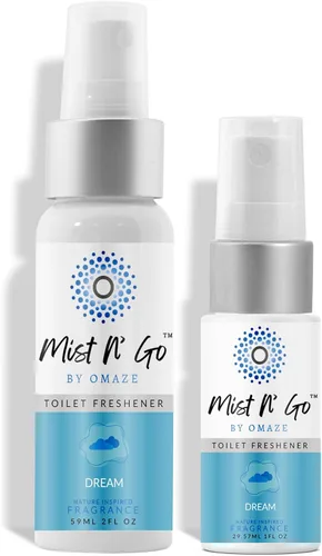 Miniatura 13 de Mist N' Go by Omaze - Aerosol de Baño de Viaje para Inodoro Eliminador de Olores - Aerosol de Inodoro de Viaje para Ambientador de Aire de Baño
