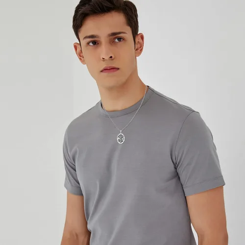 Miniatura 442 de Collar de plata de ley 925 con medalla de San Patrón, colgante de protección católica, amuleto, joyería religiosa para hombres y mujeres