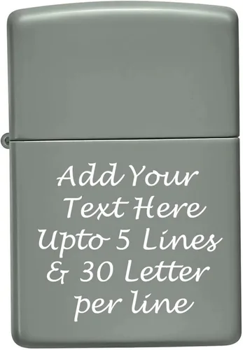 Miniatura 42 de Encendedor de aceite personalizado ZIPPO clásico a prueba de viento grabado (hielo negro)