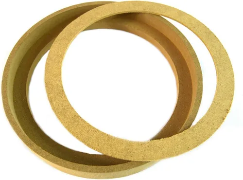 Miniatura 2 de Anillo de madera espaciador de altavoz, 1 par de 6.5 pulgadas, anillo de 6.5 pulgadas, anillo de MDF con bisel
