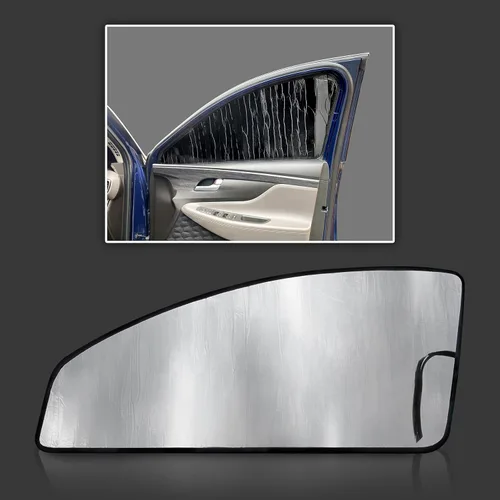 GalaxyAutoShield - Parasol para ventana lateral frontal (2 unidades) para Hyundai Santa Fe SUV 2019, 2020, 2021, 2022 2023, Hyundai Santa Fe,