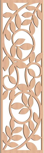 Miniatura 103 de 9 3/8"W x 24 3/8"H x 1/4"T Utica Decorativo Fretwork Madera Paneles de Pared, Abedul