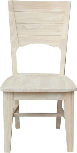 Miniatura 7 de IC INTERNATIONAL CONCEPTS Canyon Collection - Juego de dos sillas de madera maciza sin terminar