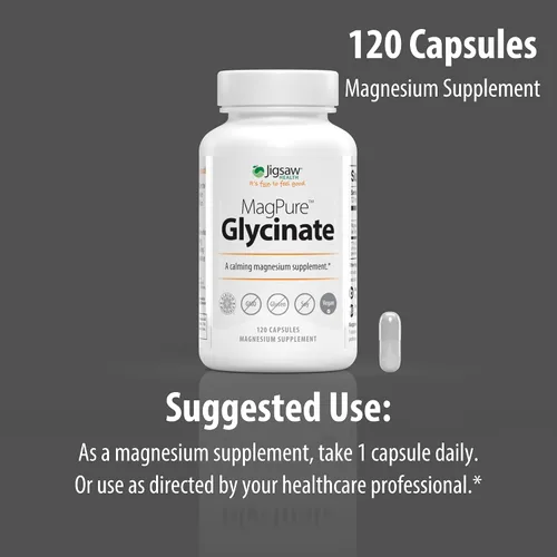 Miniatura 7 de Jigsaw Health MagPure Glycinate, cápsulas de magnesio premium, 120 cápsulas