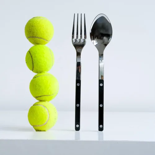 Miniatura 2 de SABRE PARIS - Juego de 2 piezas para servir - Colección Bistrot - Tenedor grande y cuchara grande - Acero inoxidable y nailon - Apto para Negro