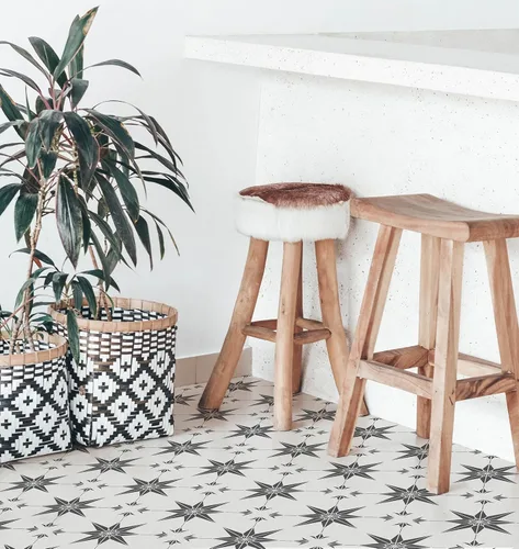 Miniatura 3 de 2 plantillas de azulejos reutilizables de 8 x 8 pulgadas para pintar pisos, cemento, muebles de pared, madera, bricolaje, decoración del hogar, arte
