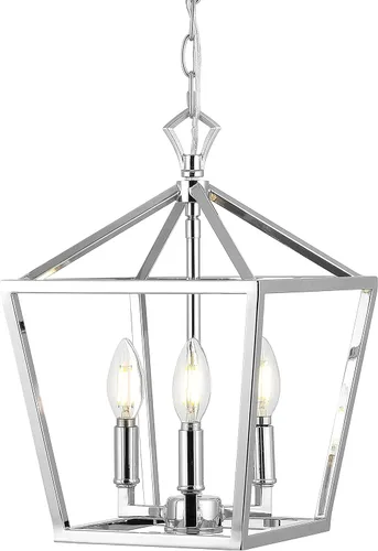 Miniatura 11 de JONATHAN Y Linterna colgante LED de 10 pulgadas de bronce aceitado/latón dorado con 3 luces, lámpara de araña clásica y moderna de granja para isla