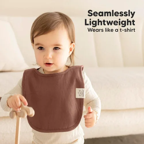 Miniatura 5 de KeaBabies Paquete de 8 baberos para bebés para niños y niñas - Baberos con capucha para bebés que babean y están en dentición, niños y niñas, recién