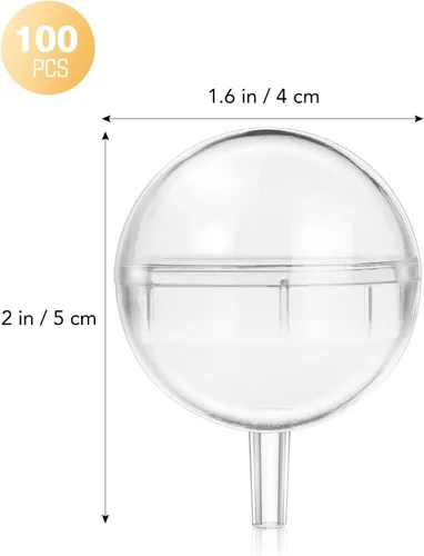 Miniatura 4 de 100 unidades de soporte transparente para cajas de chocolate, soporte para ramo de bolas de chocolate, contenedor de paletas de plástico redondo