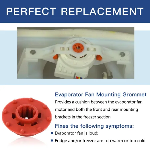 Miniatura 3 de 2 piezas WR02X12008 - Evaporador de refrigerador Motor con ojales para refrigeradores GE y Hotpoint y congelador - Reemplaza AP3795810, 1091586