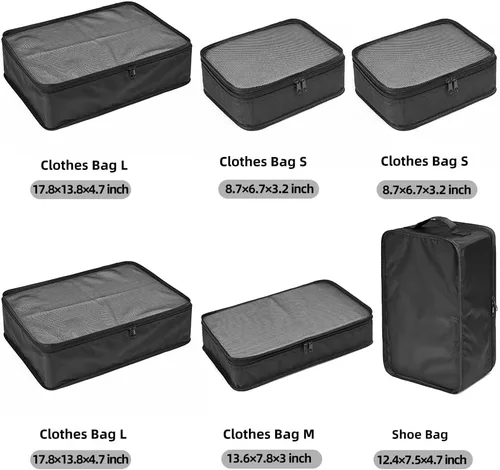 Miniatura 2 de Cubos JJ POWER de empacado para viajes. Bolsas de viaje que incluye bolsa de zapatos