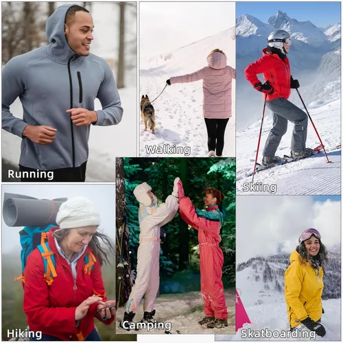 Miniatura 7 de ROCKBROS Balaclava Ski Mask for Men Cold Weather Scarf Windproof Thermal Winter Women Neck Warmer Hood for Cycling Hiking