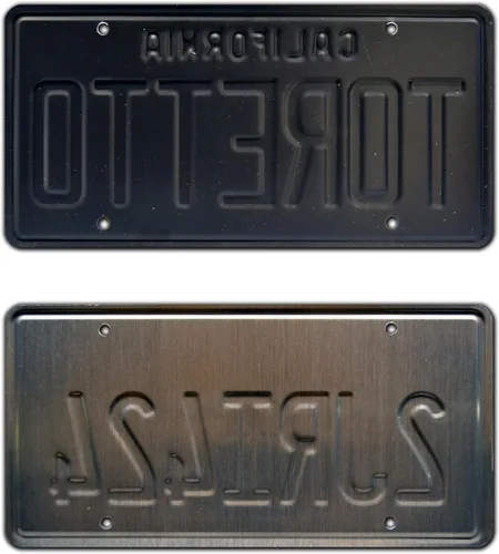 Miniatura 2 de Fast and Furious Toretto + 2JRI424 Placas de Matrícula Metálicas Estampadas