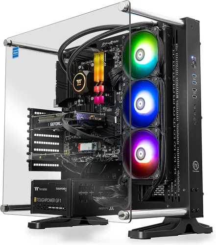 Thermaltake LCGS Shadow 360 AIO PC líquida para juegos (AMD RYZEN 5 5600X de 6 núcleos, ToughRam DDR4 3600 Mhz 16 GB de memoria RGB, NVIDIA GeForce