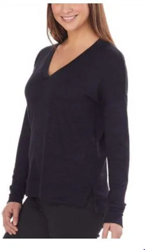 Miniatura 2 de Kirkland Signature Camiseta de manga larga con cuello en V para mujer