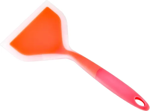 Miniatura 2 de Espátula ancha flexible estable y gruesa de silicona para panqueques, herramienta para hornear, utensilios de cocina para el hogar, naranja