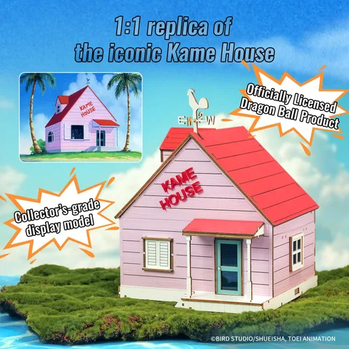 Miniatura 3 de puremind Dragon Ball Kame House - Kit de rompecabezas de madera 3D con licencia oficial Dragonball Z, juego de construcción de modelo DIY con Master