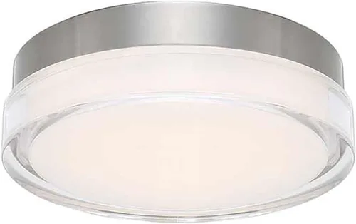 Miniatura 8 de WAC Lighting dweLED, Dot 6in LED Round Flush Mount 3000K en negro