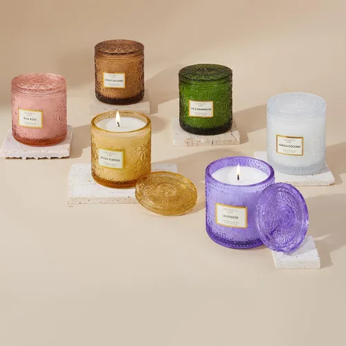Miniatura 7 de Vela de Rosa Silvestre, Velas de Regalo para el Día de la Madre para Mujeres, Vela de Lujo en Frasco para Aromatizar el Hogar, Cera de Soja Natural