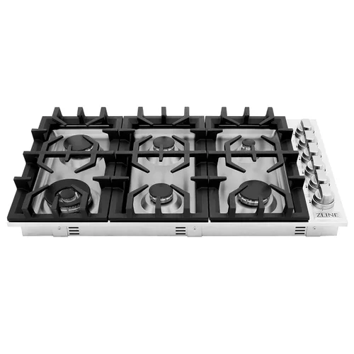 ZLINE - Placa de cocina de gas con 6 quemadores (RC36) de 36 pulgadas