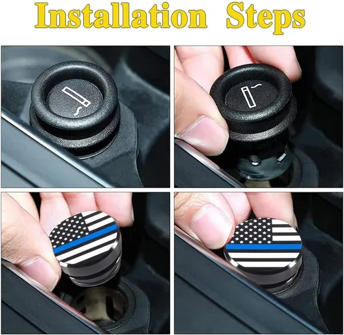 Miniatura 5 de Cubierta de enchufe de encendedor de cigarrillos para automóvil, cubierta de aluminio para encendedor de cigarrillos, cubierta de enchufe