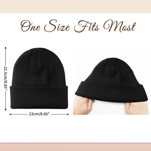 Miniatura 6 de NPQQUAN 2 PCS Satin Lined Beanie for Women Silk Lined Beanies Winter Warm Soft Lining Cuffed Knit Beanie Hats for Women