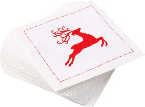 Miniatura 15 de Five Star Napkins Servilletas con citas de Acción de Gracias, naranja, marrón y rojo, 4.5 x 4.5 pulgadas, 100% algodón, paquete de 50
