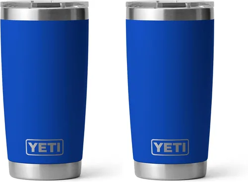 Miniatura 50 de YETI Rambler - Vaso de acero inoxidable con aislamiento al vacío de 20 onzas con tapa MagSlider Verde mar