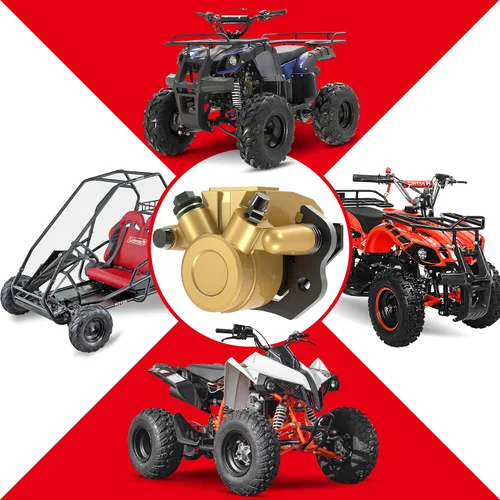 Miniatura 5 de Reemplazo de Pinza de Freno Trasero ATV 80T - Compatible con 90 cc 110 cc 125 cc 150 cc 200 cc 6.5 HP kt196 gx150 Kandi Baja TaoTao Chinese Go Kart