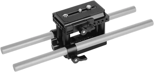 Miniatura 5 de Placa QR base de montaje de liberación rápida con placa de queso de rosca de 1/4" y 3/8" para cámara DSLR accesorio estándar Manfrotto