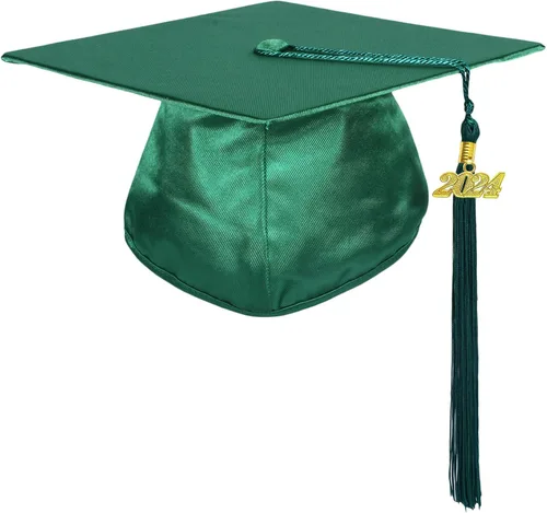 Miniatura 5 de MyGradDay Gorro de graduación brillante para jardín de infantes y preescolar con borla 2024
