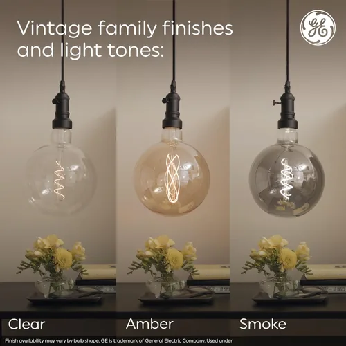 Miniatura 8 de GE Bombillas LED de estilo vintage, bombillas estilo Edison ST19, bombillas LED regulables, reemplazo de 60 W, vidrio transparente, luz cálida
