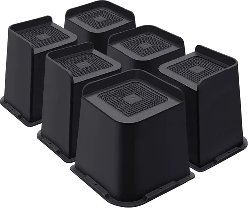 Miniatura 24 de ANNKUT Elevadores de cama de 1 pulgada resistentes, elevadores de muebles para cama, escritorio, mesa, sofá, sofá, elevadores de cama de gran