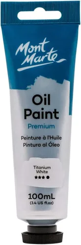 Pinturas al óleo Mont Marte, 3.38 onzas líquidas Titanio Blanco