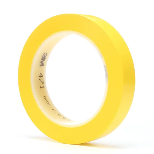 Miniatura 13 de 3M Cinta de Vinilo 471, 2' x 36 yardas 5.2 mil, Amarillo (Paquete de 24)